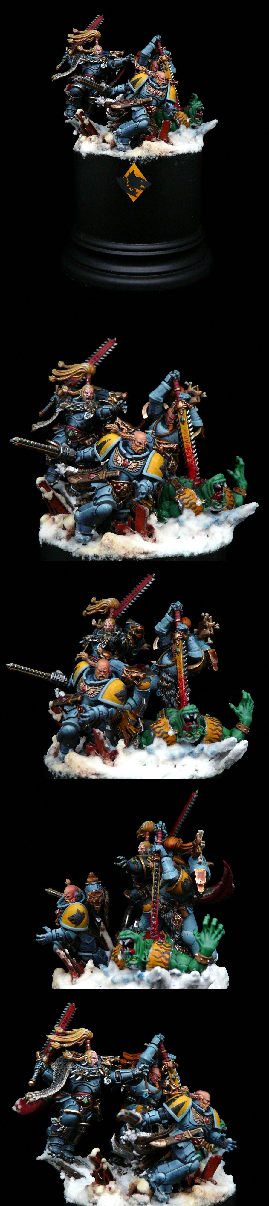 Pro painted Warhammer 40k Space Wolves Ragnar Blackmane